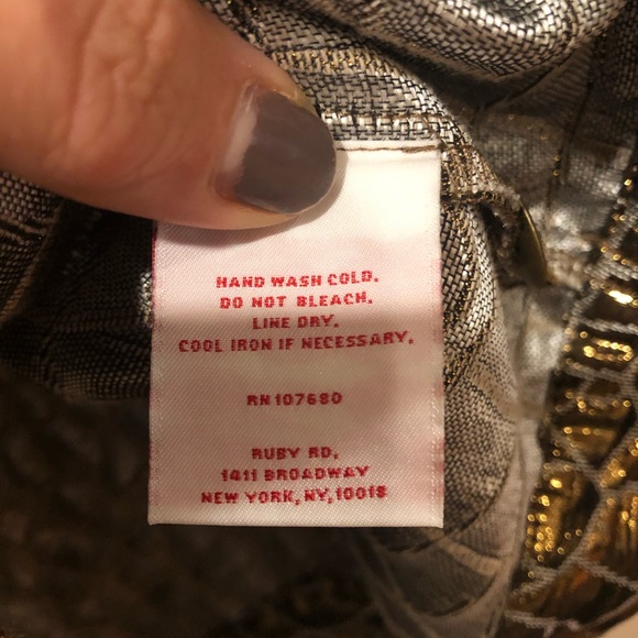 Ruby Rd. Gold Giraffe Print Blazer Size 16 - Picture 7 of 8